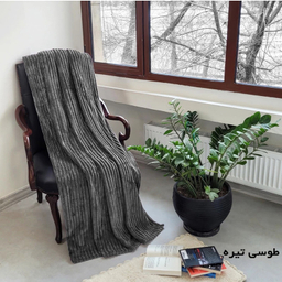 پتو مسافرتی شایسته مدل پلیسه کرکره ای سایز 160×205 سانتی متر