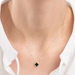 گردنبند طلا 18 عیار زنانه دیانا مدل ونکلیف مشکی