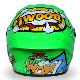 کلاه کاسکت راپیدو 982مدل let’s go رنگ سبز