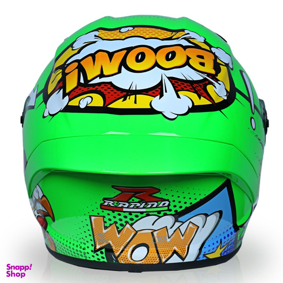 کلاه کاسکت راپیدو 982مدل let’s go رنگ سبز