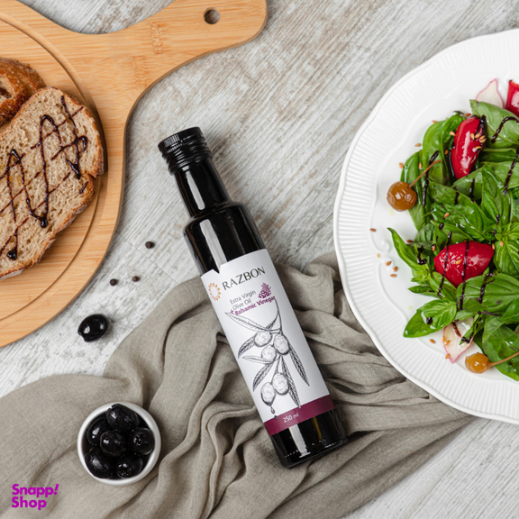 روغن زیتون فرابکر و سرکه بالزامیک رزبن حجم 250 میلی لیتر