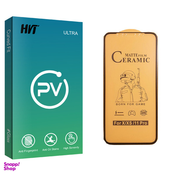 محافظ صفحه نمایش سرامیکی اچ وی تی مدل PV glass مناسب برای گوشی موبایل اپل iPhone XS