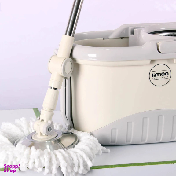 ست سطل و زمین شوی چرخشی لیمون مدل Walkable Mop