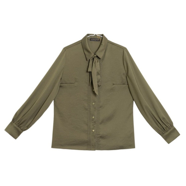 شومیز زنانه برنس مدل فرحناز رنگ یشمی