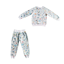 ست سویشرت و شلوار بچگانه گیزولان مدل ماشین