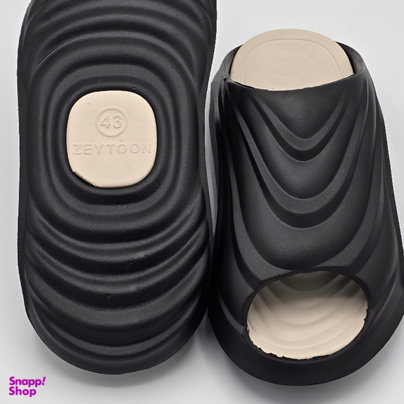 دمپایی مردانه زیتون مدل دراگون کد 0592 رنگ مشکی