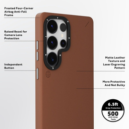 کاور یانگ کیت مدل Matte Leather Case مناسب برای گوشی موبایل سامسونگ Galaxy S25 Ultra