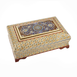 جعبه خاتم کاری خادم ملت کد 1371