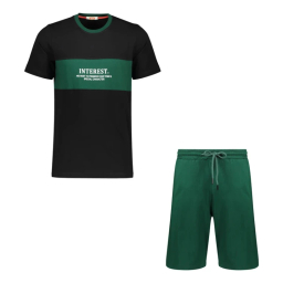 ست تیشرت و شلوارک مردانه مادر مدل هری کد AM-MA-Harry-P رنگ سبز