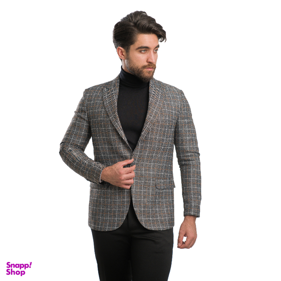 کت مردانه مدل چهارخانه درهم 1-1