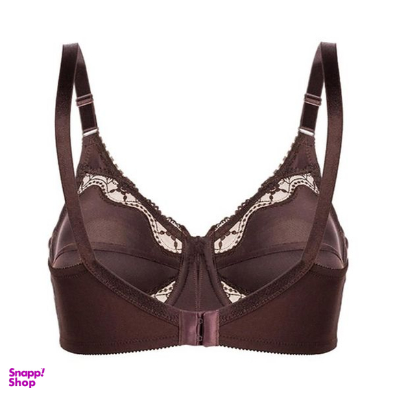 سوتین زنانه لین مدل فنردار کد 4680-602 رنگ قهوه ای