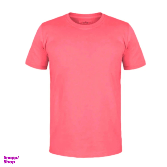 تیشرت زنانه مدل بیسیک کد c45 رنگ مرجانی