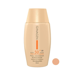 کرم ضد آفتاب رنگی ژیناژن SPF 50 مدل 01 مناسب پوست های خشک و نرمال حجم 50 میلی لیتر