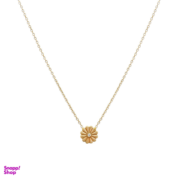 گردنبند طلا 18 عیار زنانه گلد گالری لیبرا مدل گل