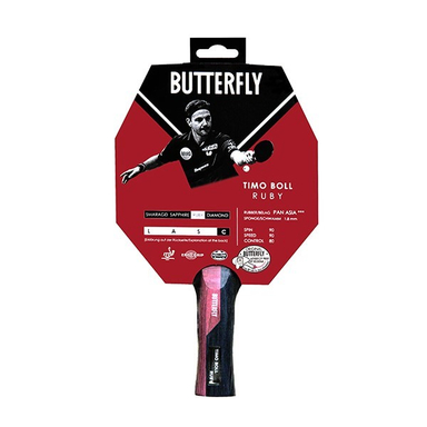 راکت پینگ پنگ باترفلای مدل Timo Boll Ruby