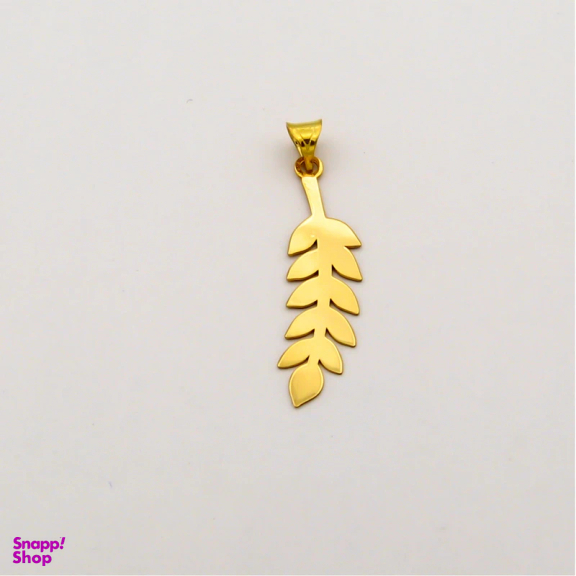 آویز گردنبند طلا 18 عیار زنانه کاپانی مدل برگ زیتون کد KP018