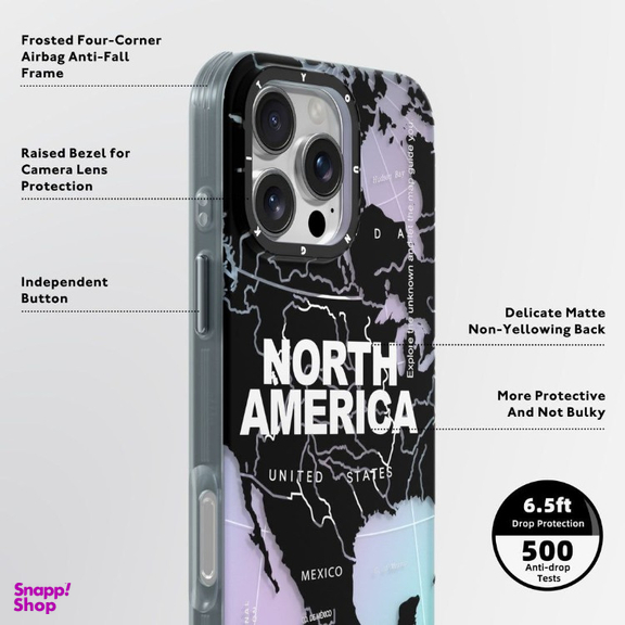 کاور گوشی موبایل یانگ کیت مدل North America Quicksand مناسب برای اپل iPhone 16 Pro