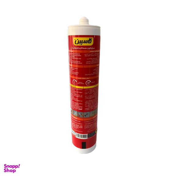 چسب آکواریوم کاسپین مدل همه کاره رنگ شفاف وزن 330 گرم