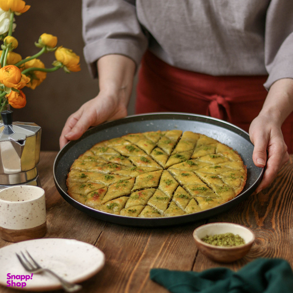 ظرف پخت پیتزا تکنو مدل PizzaPan سایز 34