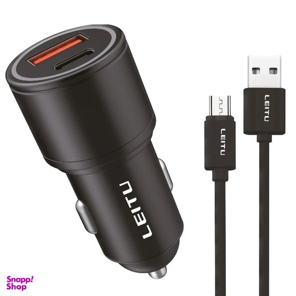 شارژر فندکی لیتو مدل LC-C10 به همراه کابل MicroUSB