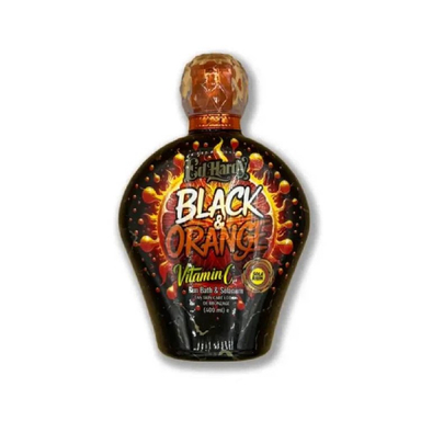 لوسیون سولاریوم بدن پارامونت مدل black & orange حجم 400 میلی لیتر