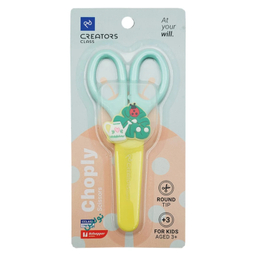 قیچی کریتورز کلاس مدل چاپلی Choply کد CCCS01 طرح برگ و کفشدوزک