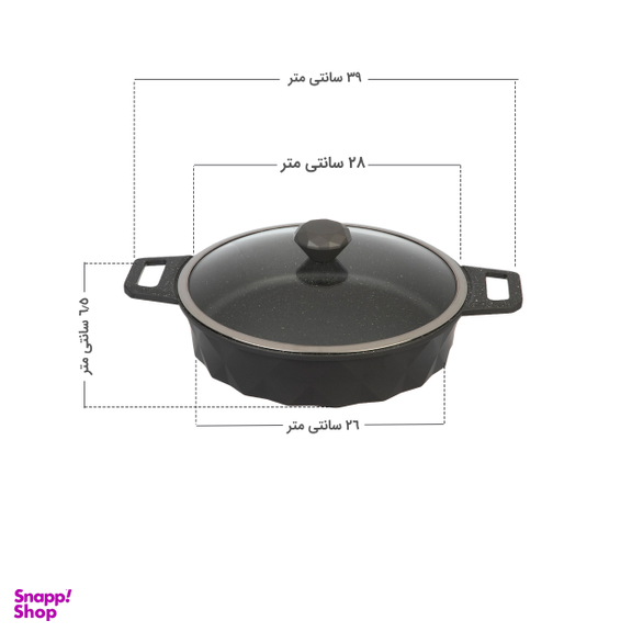تابه تکنو مدل Diamond سایز 28