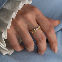 انگشتر طلا 18 عیار زنانه جواهری سون کد 5728