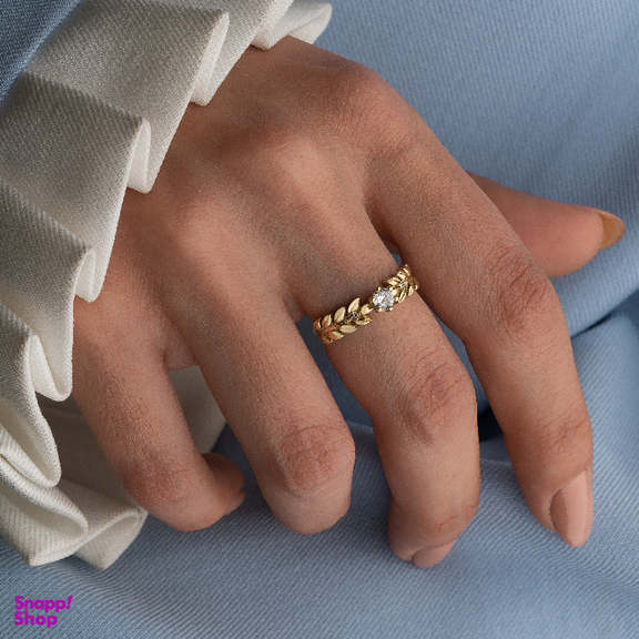 انگشتر طلا 18 عیار زنانه جواهری سون کد 5728