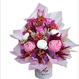 باکس گل مصنوعی کد 68 رنگ صورتی