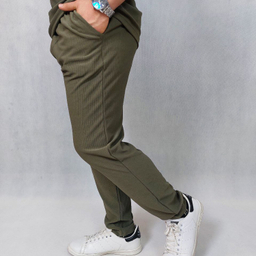 ست تیشرت  و شلوار مردانه کد 52 رنگ سبز زیتونی