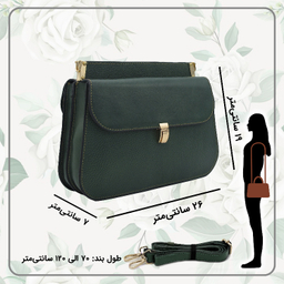 کیف زنانه طرح چرم طبیعی فلوتر مدل fateh 116/F
