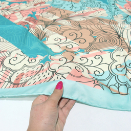 روسری زنانه آنالیا مدل ابریشم مزونی کد 9071