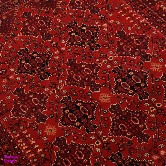 فرش ماشینی بزرگمهر کد 78010 طرح بلوچی زمینه لاکی