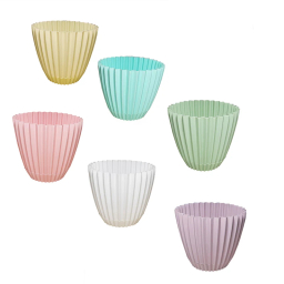 گلدان دانیال پلاستیک مدل P603-6 مجموعه 6 عددی