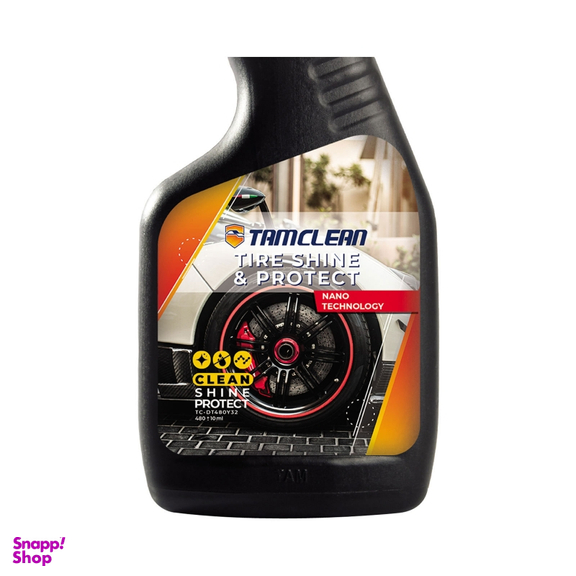 اسپری تمیز کننده لاستیک خودرو تام کلین مدل TC-DT480Y32 حجم 480 میلی لیتر