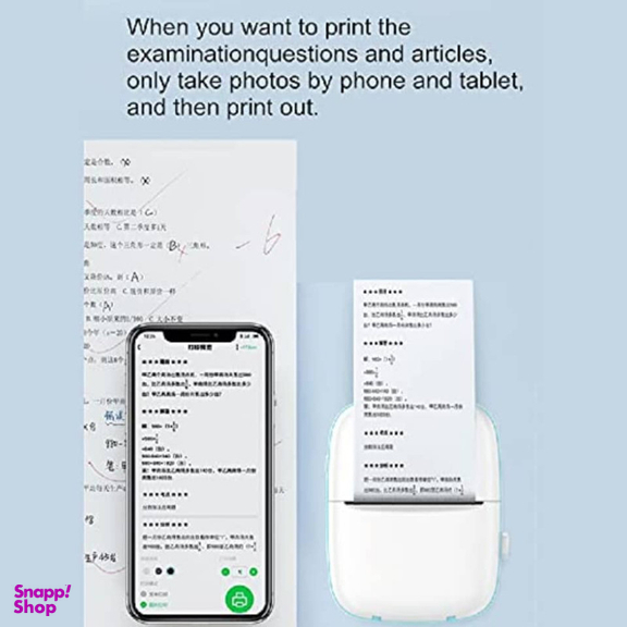 پرینتر حرارتی ناب سل مدل پرتابل کد BLU01 به همراه 3 عدد رول کاغذی