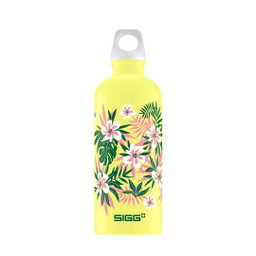قمقمه سفری سیگ سری SIGG Water Bottle مدل Florid طرح Ultra Lemon Touch 8803.10 حجم 600 میلی لیتر