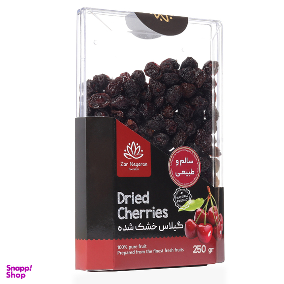 میوه‌ خشک زرنگاران طعم قیسی هلو، قیسی زردآلو، گیلاس و آلبالو بسته 4 عددی