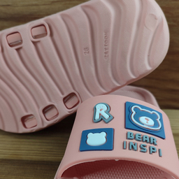 دمپایی بچگانه زیتون مدل الیت رنگ گلبهی