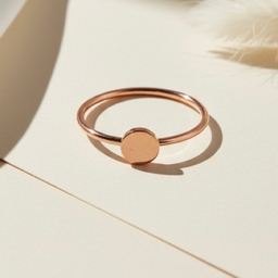 انگشتر نقره زنانه طرح دایره کد 16