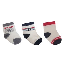 جوراب ساق کوتاه نوزادی لاندنی مدل Z-940 مجموعه 3 عددی