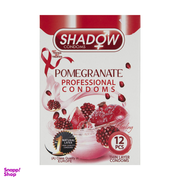کاندوم شادو مدل Pomegranate بسته 12 عددی