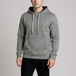 هودی مردانه آر اِن اِس مدل 12102289 رنگ طوسی