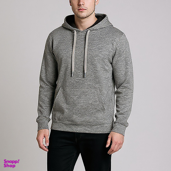 هودی مردانه آر اِن اِس مدل 12102289 رنگ طوسی