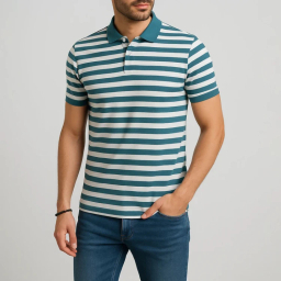 پولوشرت آستین کوتاه مردانه مدل GD-s-15119810 رنگ سفید سبز