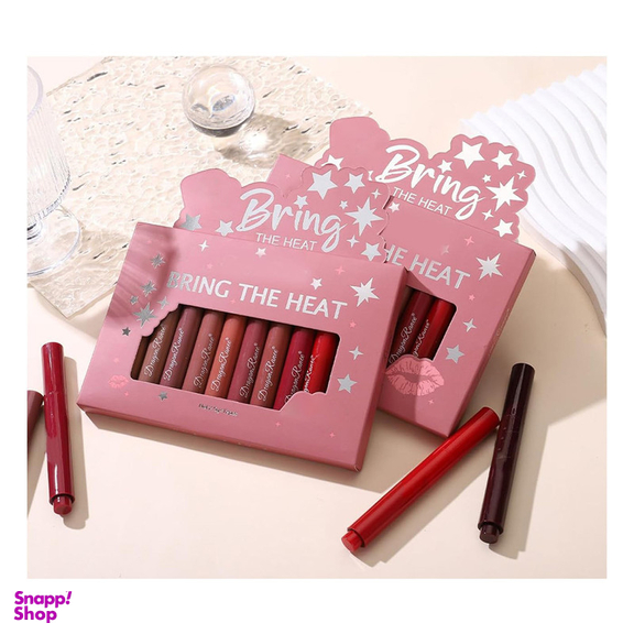 رژ لب جامد دراگون رانی مدل A01 بسته 12 عددی