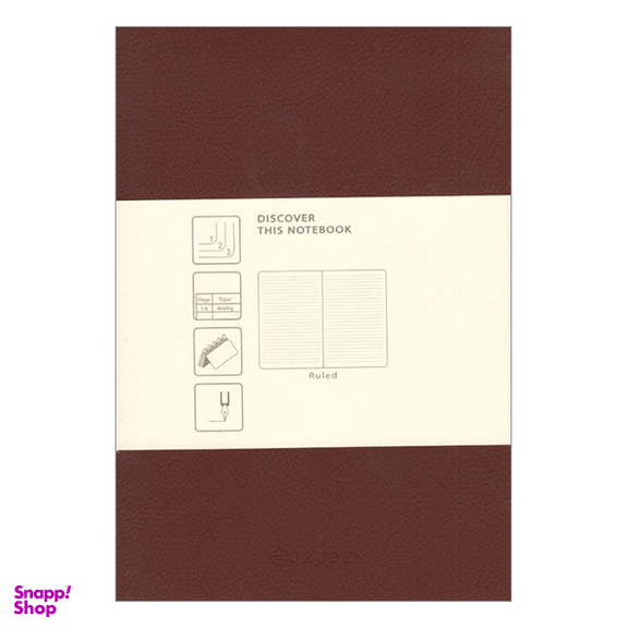 دفتر 60 برگ یوروپن مدل Soft Cover Notebook Slim