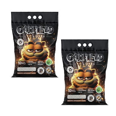 خاک گربه گارفیلد مدل 50 درصد کربن وزن 10 کیلوگرم بسته 2 عددی