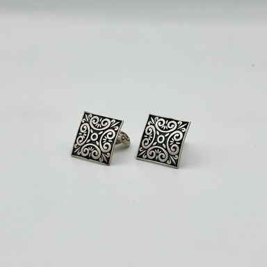 دکمه سردست نقره مردانه مدل مهراز کد CSE01